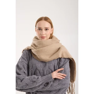 Unisex Puffy Düz Renk Şal Atkı