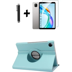 Honor Pad X7 8.7 Inç 2025 Kılıf Ekran Koruyucu Kalem Seti 360 Dönebilen Koruyucu Ön Arka Kapak