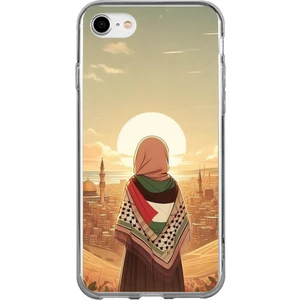 iPhone 7/8/se 2020 2022 Uyumlu Filistine Özgürlük Kız Baskılı Silikon Kılıf