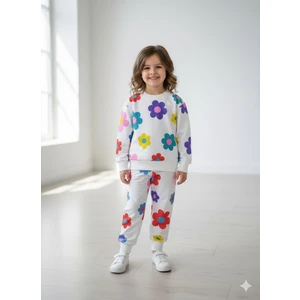 Kız Çocuk Çiçekli Eşofman Takım İlkbahar & Kış