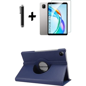 Honor Pad X7 8.7 Inç 2025 Kılıf Ekran Koruyucu Kalem Seti 360 Dönebilen Koruyucu Ön Arka Kapak