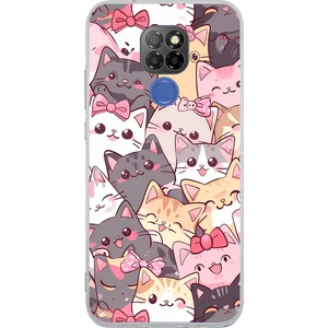 General Mobile Gm 20 Uyumlu Sevimli Kediler Baskılı Silikon Kılıf