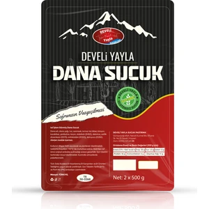 Develi Yayla Sucuk Develi Yayla Az Acılı Dana Parmak Kayseri Sucuğu 1 Kg