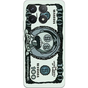 Poco F6 Pro Uyumlu Morty Dolar Baskılı Silikon Kılıf