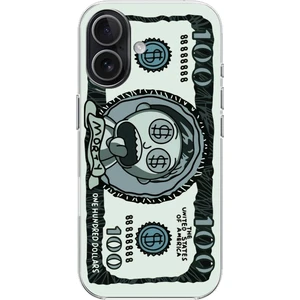 iPhone 17 Uyumlu Morty Dolar Baskılı Silikon Kılıf