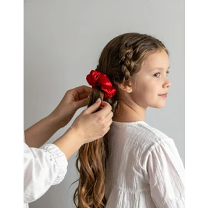 Kadın Saten Toka - Kızıl Miras – Tekli Lüks Lastik Model Scrunchie
