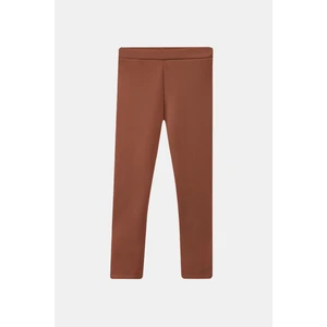 Kahverengi Kız Çocuk Içi Peluş Extra Kalın Kışlık Tayt