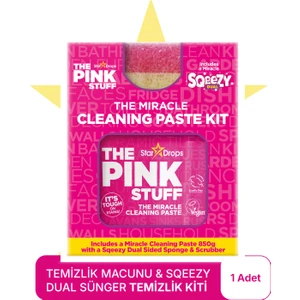 Mucizevi Miracle Temizlik Macunu 850 gr & Mucizevi Dual Çift Traflı Bulaşık Süngeri