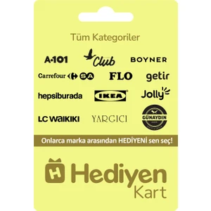 Hediyen Kart - Tüm Kategoriler - 500 TL
