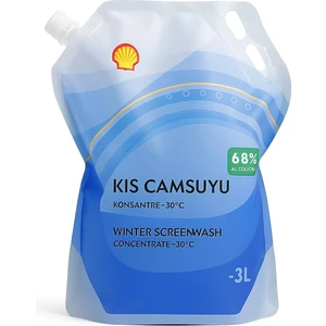 Kış Camsuyu Konsantre 3 Litre Kir, Yağ ve Lekeleri Etkili Temizleme Özelliği