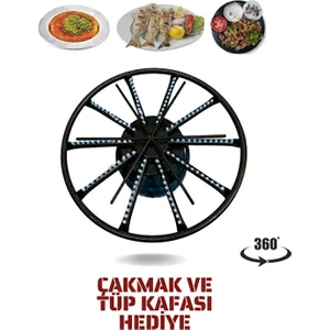 45 Cm Döner Başlıklı Portatif Künefe - Kadayıf - Balık - Börek Pişirme Ocağı