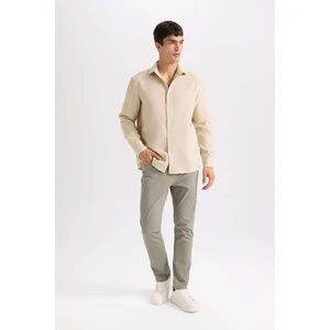 Yazlık Gabardin Chino Kanvas Pantolon Slim Fit Dar Kesim Dar Paça Cepli