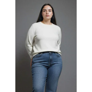 Relax Fit Bisiklet Yaka Basic Düz Triko Kazak I6913AZ25WN