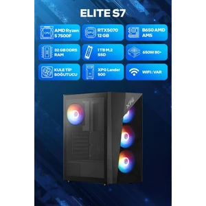 Game Garaj Elite S7 Amd Ryzen 5 7500F 32GB RAM 1TB SSD RTX5070 Freedos Oyuncu OEM Paket
