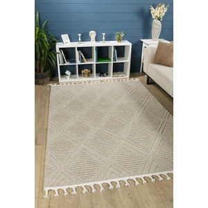 Quincey Bukleli Yumuşak Peluş Post Shaggy Krem Çocuk Odası Oturma Odası Salon Mutfak Halısı