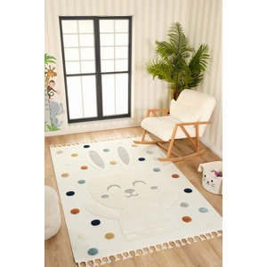 Venucci Home & Living Quincey Bukleli Yumuşak Peluş Post Shaggy Krem Çocuk Odası Oturma Odası Salon Mutfak Halısı