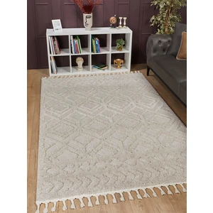 Venucci Home & Living Ariana Bukleli Yumuşak Peluş Post Shaggy Krem Çocuk Odası Oturma Odası Salon Mutfak Halısı