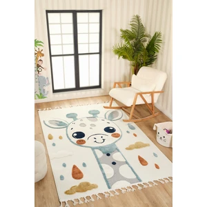 Quincey Bukleli Renkli Yumuşak Peluş Çocuk Odası Halı Bebek Odası Genç Odası Halısı