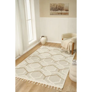 Venucci Home & Living Quincey Bukleli Yumuşak Peluş Post Shaggy Krem Çocuk Odası Oturma Odası Salon Mutfak Halısı