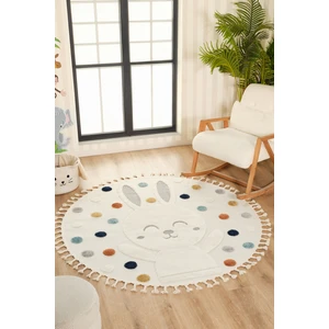 Venucci Home & Living Quincey Bukleli Yumuşak Peluş Post Shaggy Krem Çocuk Odası Oturma Odası Salon Mutfak Halısı