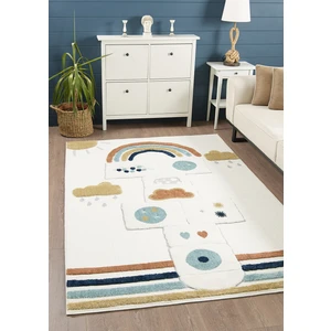 Quincey Bukleli Renkli Yumuşak Peluş Çocuk Odası Halı Bebek Odası Genç Odası Halısı