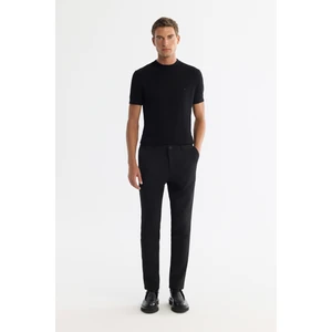 Avva Erkek Siyah Yandan Cepli Bi-Stretch Slim Fit Pantolon A42Y3212