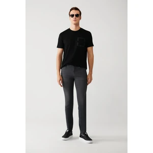 Avva Erkek Antrasit Eskitme Yıkamalı Kaplamalı Berlin Slim Fit Jean Pantolon B003516