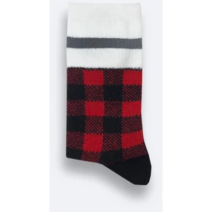 Erkek Siyah-Kırmızı Soft Touch Soket Çorap A42Y8507