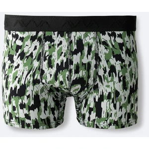 Avva Erkek Haki Desenli Pamuklu Tekli Regular Fit Boxer A42Y9530