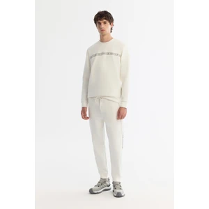 Avva Erkek Ekru Beli Lastikli Bağcıklı Elastan Regular Fit Eşofman Altı A42Y3418