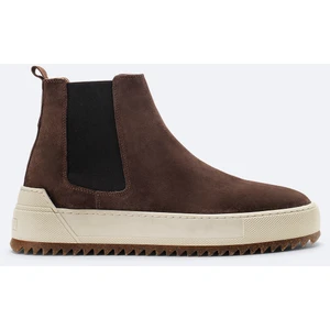 Avva Erkek Kahverengi %100 Süet Esnek Taban Hafif Chelsea Bot B008009
