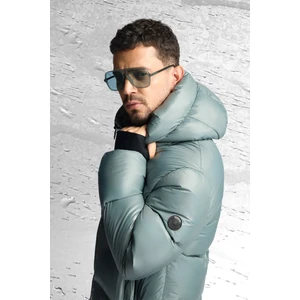 Avva Erkek Sage Kapüşonlu %100 Kaz Tüyü Su İtici Rüzgar Geçirmez -15°CDayanıklı Şişme Mont A52Y6182