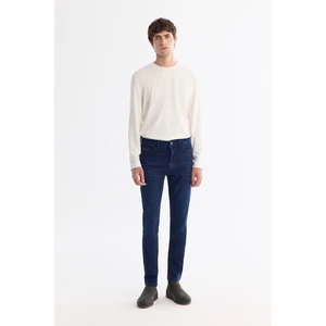 Avva Erkek Lacivert Eskitme Yıkama Esnek Berlin Slim Fit Jean Pantolon B003521