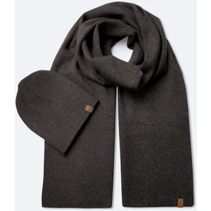 Erkek Antrasit Basic Triko Atkı Bere Takımı A42Y9223