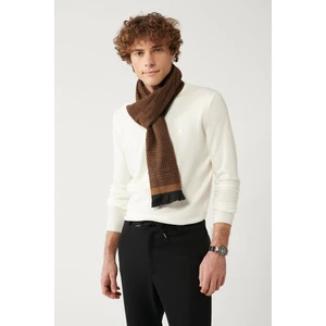 Avva Erkek Beyaz Bisiklet Yaka Tüylenmeyen Triko Regular Fit Kazak E005000