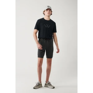Avva Erkek Antrasit Soft Touch Yandan Cepli Parçalı Regular Fit Şort A41Y3600