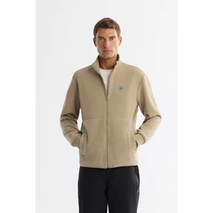 Avva Erkek Vizon Soğuğa Dayanıklı Dik Yaka Fermuarlı Polar Regular Fit Sweatshirt A42Y1311