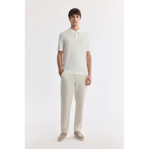 Avva Erkek Bej Klasik Bel Viskon Karışımlı Gofreli Relaxed Fit Pantolon A51Y3044