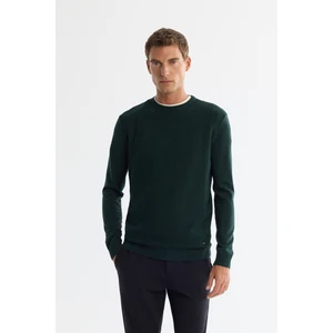 Erkek Yeşil Dokulu Basic Kazak E005109