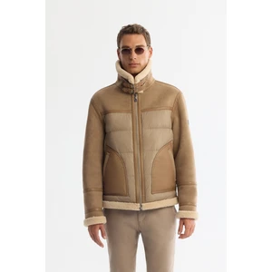 Avva Erkek Vizon Kürklü Yaka Napa Comfort Fit Mont A42Y6127