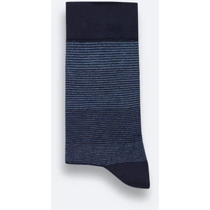 Avva Erkek Lacivert Bambu Desenli Soket Çorap A52Y8501
