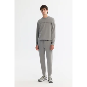 Avva Erkek Gri Beli Lastikli Bağcıklı Soft Touch Regular Fit Eşofman Altı A42Y3417