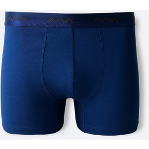 Avva Erkek Lacivert Basic Soft Touch Tekli Regular Fit Boxer A42Y9537