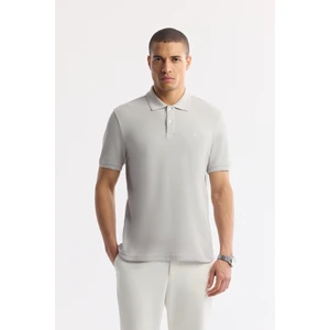 Avva Erkek Taş Kıvrılmaz Polo Yaka %100 Pamuk Basic Regular Fit T-Shirt B001032