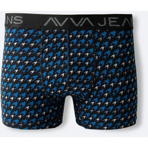 Avva Erkek Lacivert Pamuklu Desenli Tekli Regular Fit Boxer A42Y9534