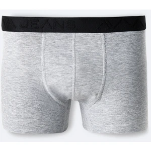 Avva Erkek Gri Basic Pamuklu Tekli Regular Fit Boxer B009510