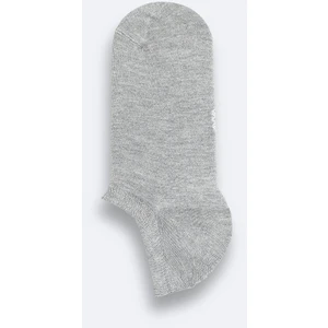 Avva Erkek Gri Pamuklu Sneaker Çorap B008553