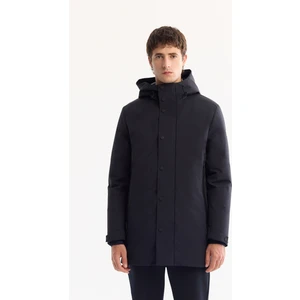Avva Erkek Lacivert Kapüşonlu Su İtici Rüzgar Geçirme -7°C Dayanıklı Regular Fit Mont A52Y6126