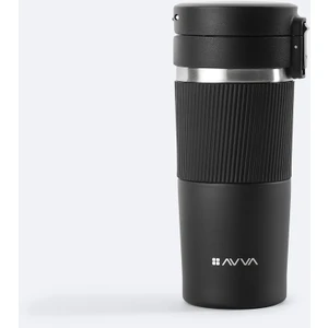 Avva Erkek Siyah Paslanmaz %100 Çelik Termos 400 ML B009902