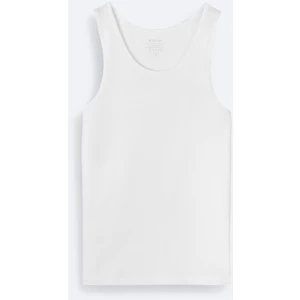 Avva Erkek Beyaz Pamuklu Basic Regular Fit Atlet B009540